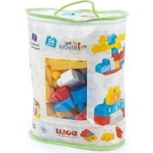 MarkEntegra Baskılı Torbada Büyük Bloklar, 60 Parça ile Eğlenceli Yapım Seti