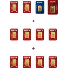 Nadir Gold 24 Ayar 17,5 Gram Altın (1 Ad 5 Gram Altın + 1 Ad 2,5 Gram Altın + 10 Ad 1 Gram Altın )
