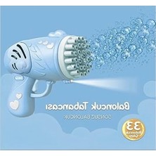 MarkEntegra Işıklı Pilli Baloncuk Tabancası, Köpük Makinesi, Mavi