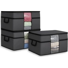 MarkEntegra 3 Adet Pencereli Yastık Saklama Hurcu, Mega Boy Organizer