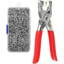 MarkEntegra Paslanmaz Çelik Çıtçıt Seti, 200 Adet ve Pense ile