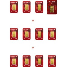 Nadir Gold 24 Ayar 16 Gram Külçe Altın (1 Adet 5 Gram Külçe Altın + 11 Adet 1 Gram Külçe Altın )