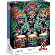 MarkEntegra 1000 Parça Kabile Ritmi Temalı Puzzle, Zihin Geliştirici Eğlenceli Aktivite