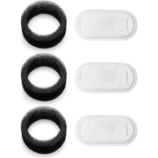 MarkEntegra 7.5x4 cm Boyutlarında 3'lü Aktif Karbon ve Pamuk Elyaf Yedek Filtre