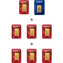 Nadir Gold 24 Ayar 9,5 Gram Külçe Altın (1 Adet 2,5 Gram Külçe Altın + 7 Adet 1 Gram Külçe Altın )