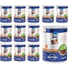 MarkEntegra 12 Adet 400 gr Somonlu ve Jöleli Yetişkin Köpek Konserve Maması