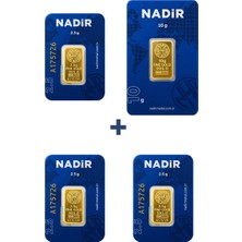 Nadir Gold 24 Ayar 17,5 Gram Külçe Altın (1 Adet 10 Gram Külçe Altın + 3 Adet 2,5 Gram Külçe Altın )