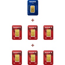 Nadir Gold 24 Ayar 8,5 Gram Külçe Altın (1 Adet 2,5 Gram Külçe Altın + 6 Adet 1 Gram Külçe Altın )