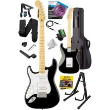 MarkEntegra Siyah Beyaz Elektro Gitar Seti, Üst Kalite Hsh Manyetik