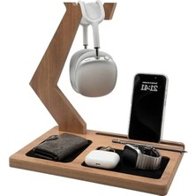 MarkEntegra Living Store Kulak Lık Standı-Kulaklık Tutucu-Dekoratif Kulaklık Standı-Mdf -Ceviz