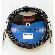 MarkEntegra 6 Metre Uzunlu Örgülü Enstrüman Kablosu, Güvenilir Bağlantı