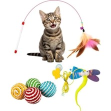 MarkEntegra Kedi Oyuncak Seti, Peluş ve Zeka Artırıcı Oyun Araçları
