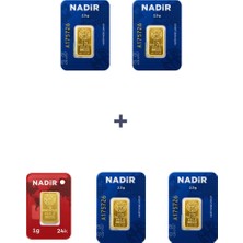 Nadir Gold 24 Ayar 11 Gram Külçe Altın (4 Adet 2,5 Gram Külçe Altın + 1 Adet 1 Gram Külçe Altın )