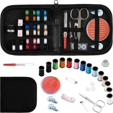 MarkEntegra Mini Taşınabilir Dikiş Seti, Iplik, Iğne, Makas ve Mezura ile Seyahat ve Acil Durum Için