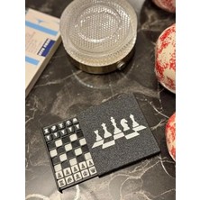 MarkEntegra Mini Taşınabilir 3D Baskılı Satranç Seti, Kompakt