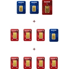 Nadir Gold 24 Ayar 19,5 Gram Altın (1 Ad 5 Gram Altın + 3 Ad 2,5 Gram Altın + 7 Ad 1 Gram Altın )