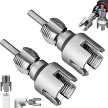 MarkEntegra Boru Kılavuzu Seti, 1/2 ve 3/4 Inç Dişli Kesici, Kolay Kullanım