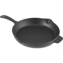 MarkEntegra 30 cm Döküm Kızartma Tavası, Siyah Renk ve Dayanıklı Yapı