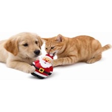 MarkEntegra Sesli Yılbaşı Oyuncağı, Eğlenceli Ses Efektleri ile Kedi ve Köpekler Için
