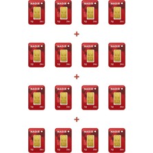 Nadir Gold 24 Ayar 16 Gram Külçe Altın (16 Adet 1 Gram Külçe Altın )