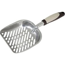 MarkEntegra Kaymaz Saplı Metal Kedi Kumu Temizleme Küreği