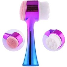 MarkEntegra Buffer® Çift Işlevli Renkli Cilt Yüz Temizleme Fırçası Peeling Masaj Etkili Gözenek Temizleyici Alet