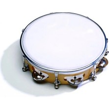 MarkEntegra 12 Inç Tamburin, Plastik Başlık ve Ayarlanabilir Gerilim