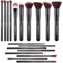 MarkEntegra 18 Parçalı Pro Makyaj Fırçası Seti, Ahşap Saplı ve Sentetik Kıl