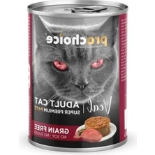 MarkEntegra Tahılsız Dana Etli Kedi Maması, 400 G x 12 Adet Paket