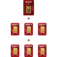 Nadir Gold 24 Ayar 11 Gram Külçe Altın (1 Adet 5 Gram Külçe Altın + 6 Adet 1 Gram Külçe Altın )