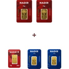Nadir Gold 24 Ayar 16 Gram Altın (2 Ad 5 Gram Altın + 2 Ad 2,5 Gram Altın + 1 Ad 1 Gram Altın )