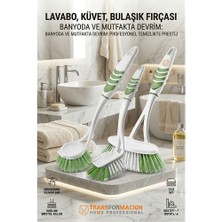 TKÇ 3'lü Profesyonel Temizlik Fırçası Seti - Ergonomik Banyo, Lavabo ve Bulaşık Fırçası 723095