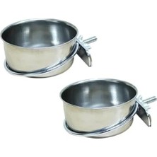 MarkEntegra 5 Oz / 150 ml Kapasitede 2 Adet Vidalı Çelik Yemlik