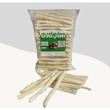 MarkEntegra 100 Adet 10 cm Boyunda Sütlü Beyaz Çiğneme Kemiği - Küçük Irklar