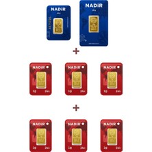 Nadir Gold 24 Ayar 18,5 Gram Altın (1 Ad 10 Gram Altın + 1 Ad 2,5 Gram Altın + 6 Ad 1 Gram Altın )