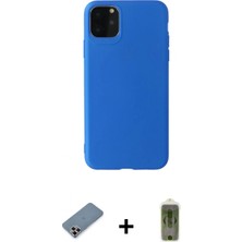 Marsilyan™- iPhone 11 Pro Max Kılıf Kozmos Yansıma Özel Seri - Siyah Joko Magic 5d Hayalet Cam + Mor Metal Kamera Lens Koruma Cam