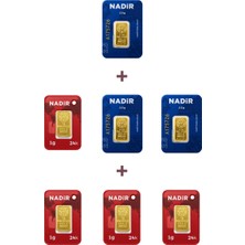 Nadir Gold 24 Ayar 11,5 Gram Külçe Altın (3 Adet 2,5 Gram Külçe Altın + 4 Adet 1 Gram Külçe Altın )