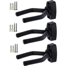 MarkEntegra Üç Adet Gitar Bağlama ve Ukulele Duvar Askısı