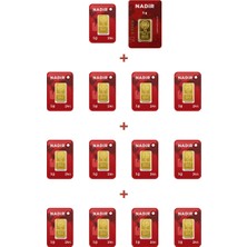 Nadir Gold 24 Ayar 18 Gram Külçe Altın (1 Adet 5 Gram Külçe Altın + 13 Adet 1 Gram Külçe Altın )