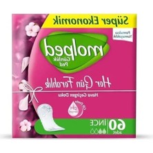 MarkEntegra Günlük Ped 60 Adet Ferah ve Rahat Kullanım Için