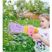 MarkEntegra Pembe Ördek Figürlü Pilli Köpük Baloncuk Makinesi