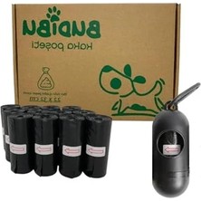 MarkEntegra Evcil Hayvan Dışkı Poşeti, 12 Rulo (180 Poşet) Siyah Renk