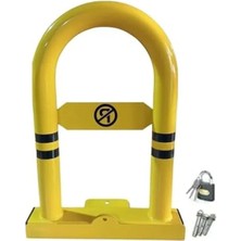 MarkEntegra Kilitli Katlanır Otopark Bariyeri, Çelik Yapı ile Güvenlik Sağlar