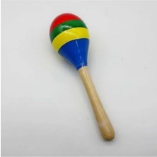 MarkEntegra Gökkuşağı Renkli Marakas, 20 cm Uzunlukta Eğlenceli Tasarım