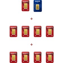 Nadir Gold 24 Ayar 11,5 Gram Külçe Altın (1 Adet 2,5 Gram Külçe Altın + 9 Adet 1 Gram Külçe Altın )