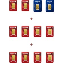 Nadir Gold 24 Ayar 15 Gram Külçe Altın (2 Adet 2,5 Gram Külçe Altın + 10 Adet 1 Gram Külçe Altın )