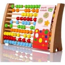 MarkEntegra Ahşap Bebek Abaküs Oyuncak Seti
