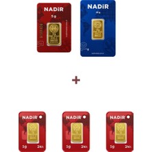 Nadir Gold 24 Ayar 18 Gram Altın (1 Ad 10 Gram Altın + 1 Ad 5 Gram Altın + 3 Ad 1 Gram Altın )