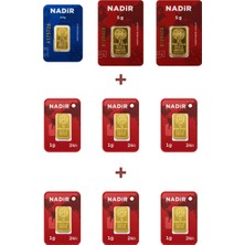 Nadir Gold 24 Ayar 18,5 Gram Altın (2 Ad 5 Gram Altın + 1 Ad 2,5 Gram Altın + 6 Ad 1 Gram Altın )