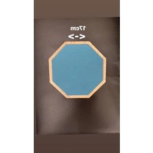 MarkEntegra Mavi Renkli 17 cm Bateri Çalışma Pedi, Yüksek Kalite